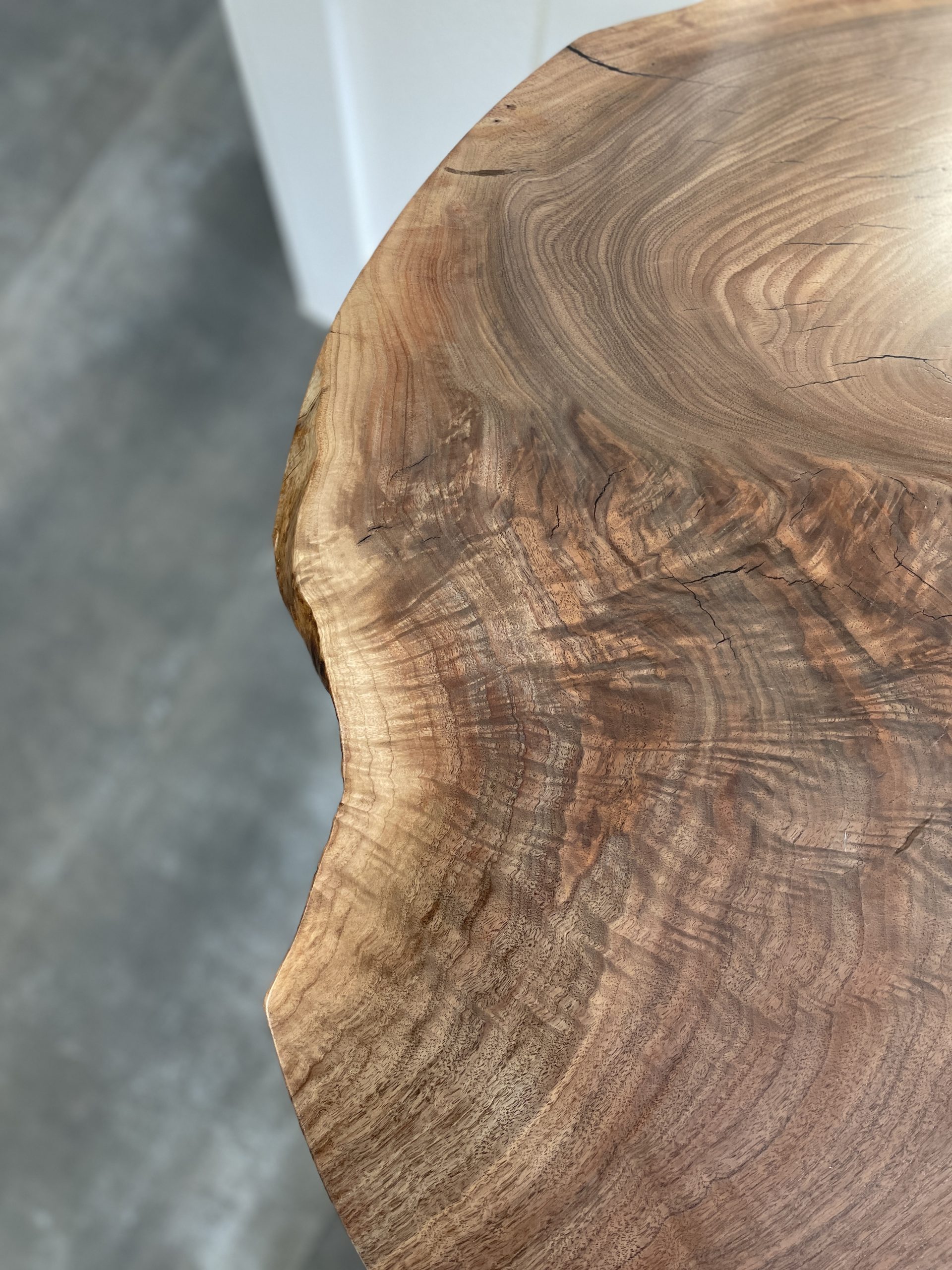 Black Walnut Round Dining Table Baldwin Hardwoods